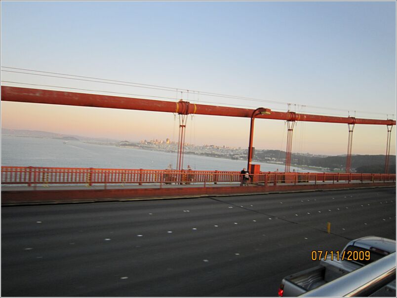 13  Udflugt til Golden Gate - San Francisco, set fra Midten af Golden Gate